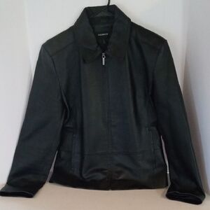 Classic Black Leather Jacket for Women